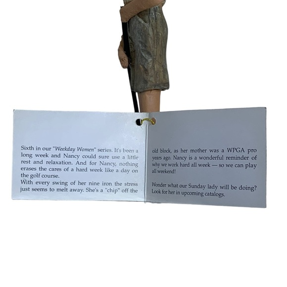 Vintage House of Lloyd Saturday Golf Woman Figurine Sculpture Weekday Women 8 in - Picture 6 of 16
